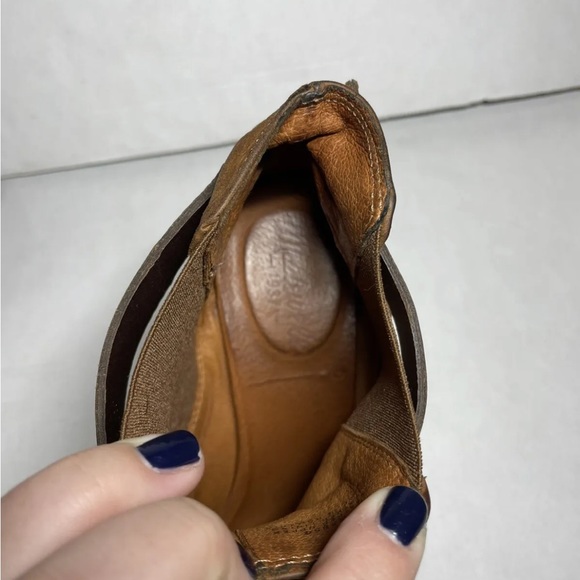 Preloved Madewell leather Lonny Boots Distressed Leather Sz 8 brown A0550 $238 - Picture 6 of 9